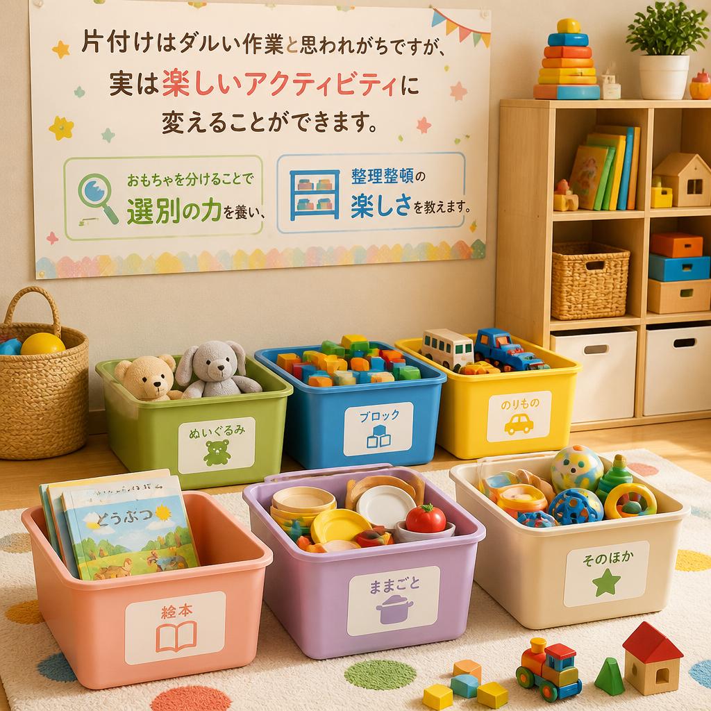 片付けも楽しいアクティビティ