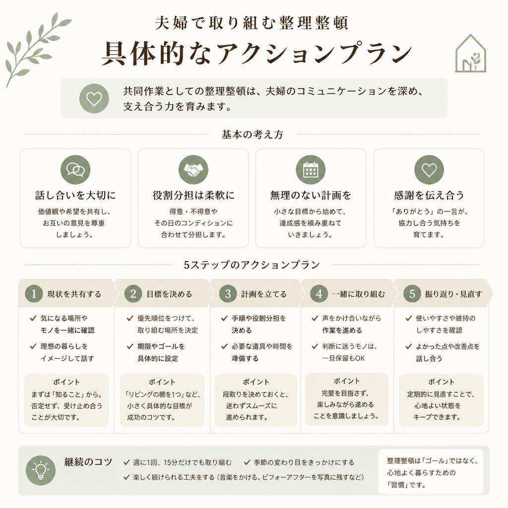 2. 夫婦の絆を深める整理整頓プロセス