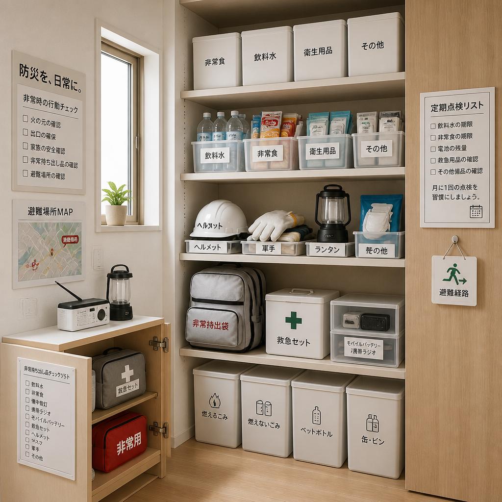 整理整頓で防災意識を高める