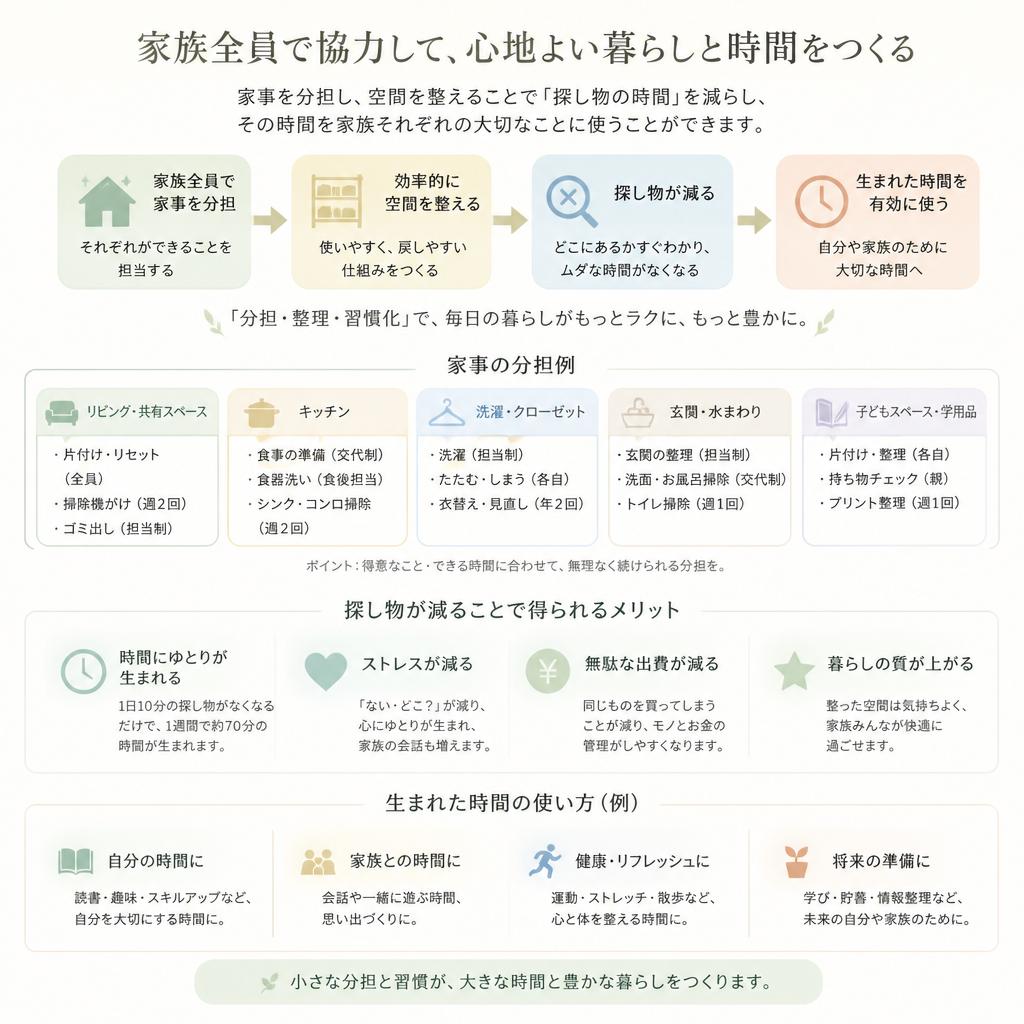 3. 家事分担で時間を有効活用