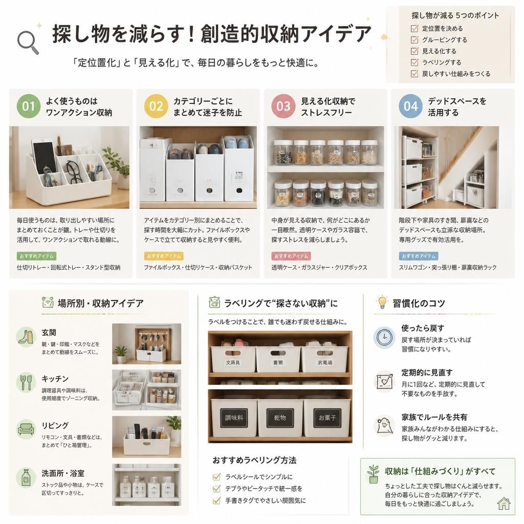 4. 収納アイデアで無駄をなくす