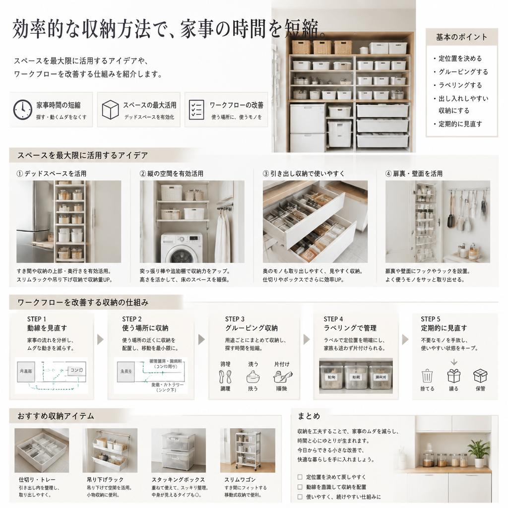 時短家事を実現する収納テクニック