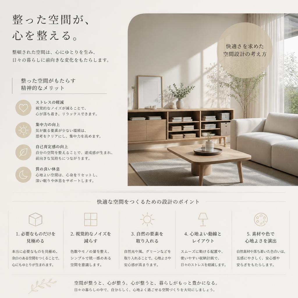 心の余裕を生む空間づくり