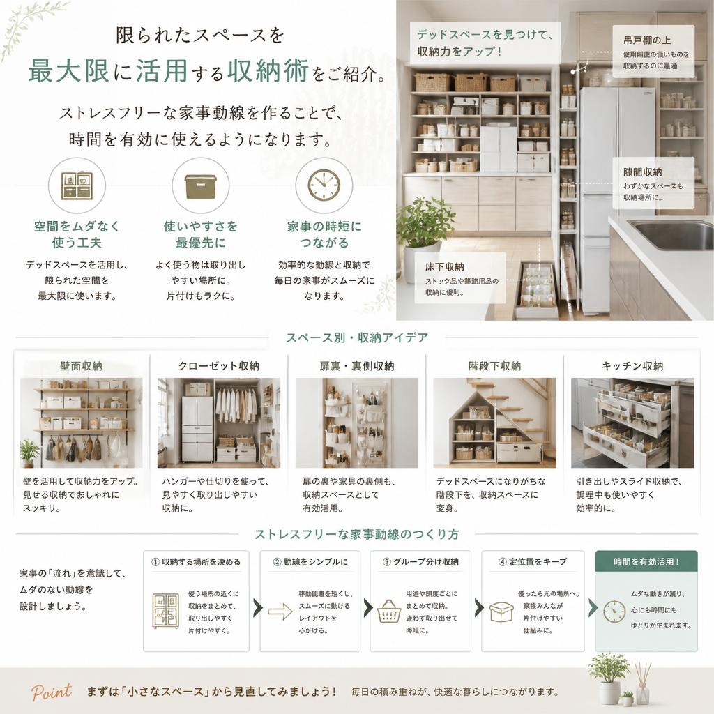 収納術で家事の効率を向上