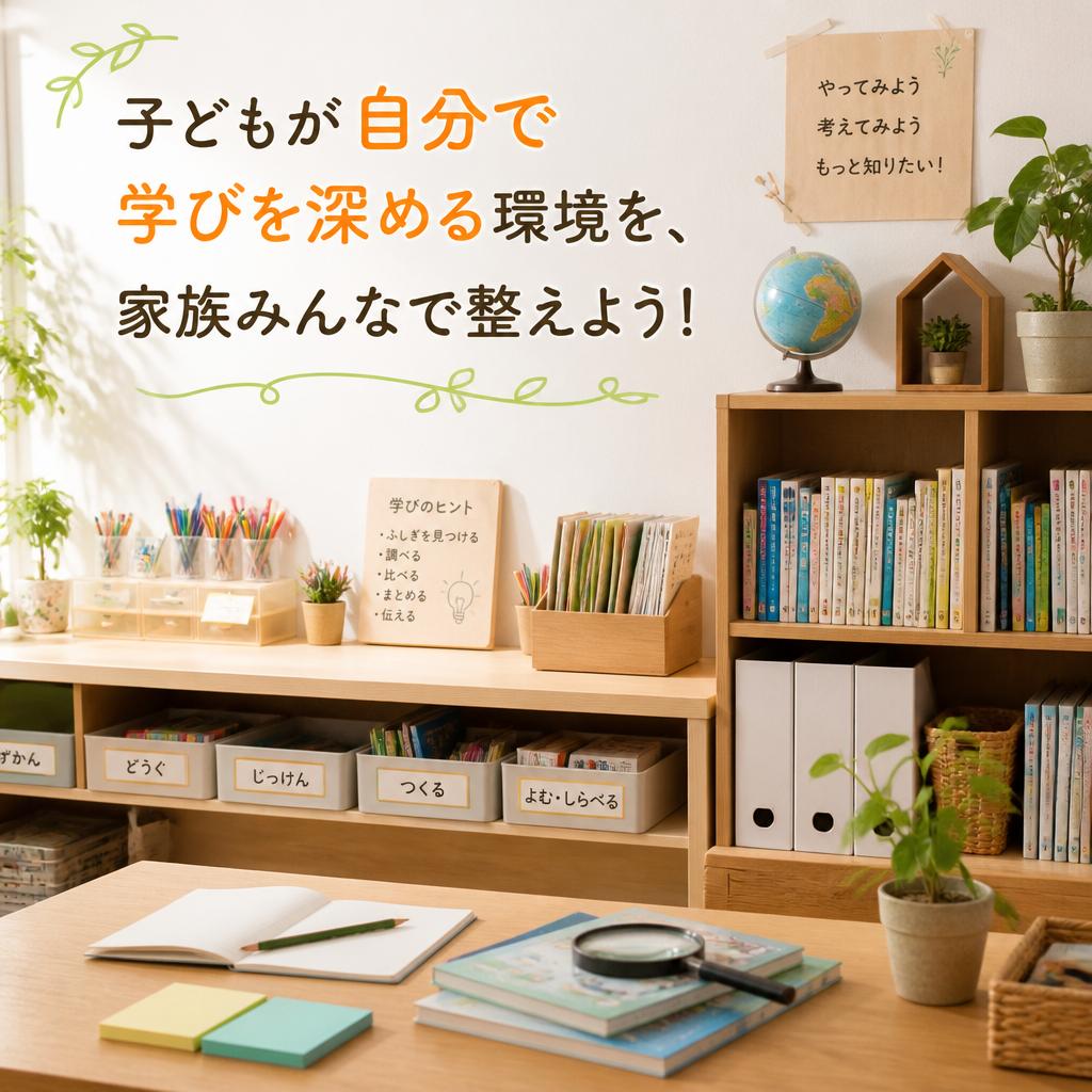 子どもが自分で学びを深める環境を、家族みんなで整えよう！