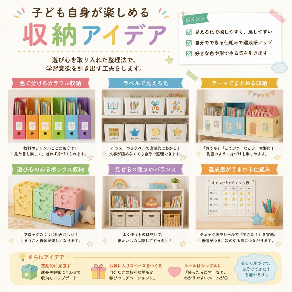 子どもが喜ぶ収納アイデア