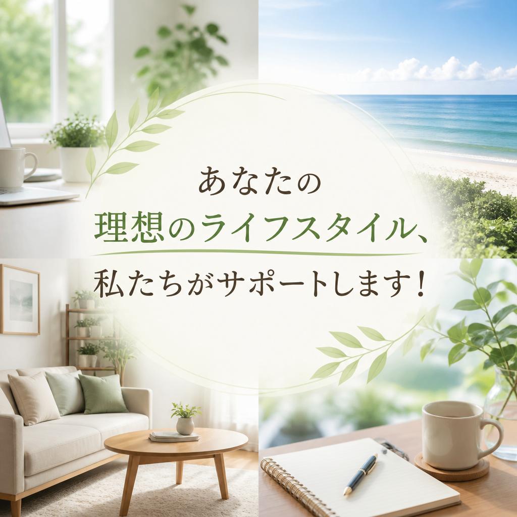 あなたの理想のライフスタイル、私たちがサポートします！