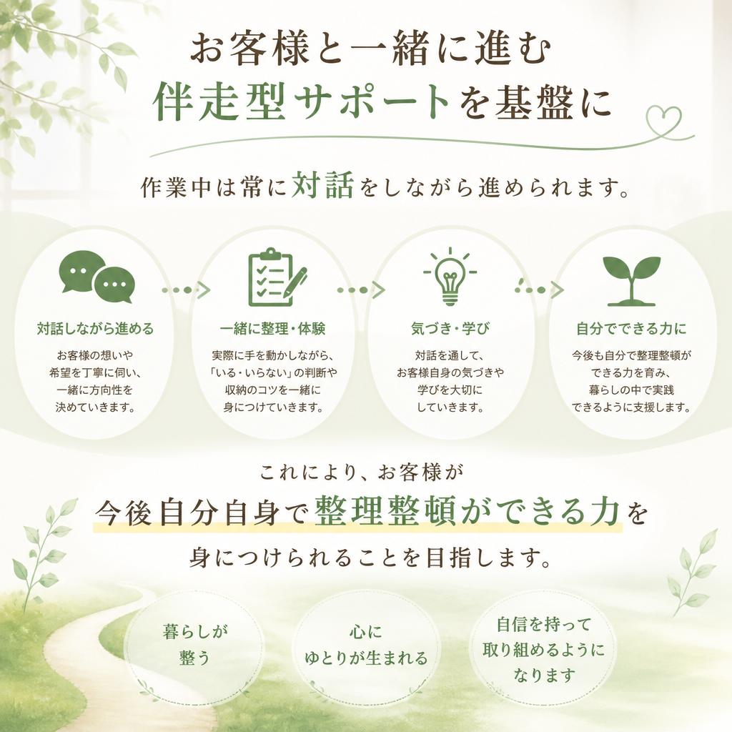 伴走型サポートの強み