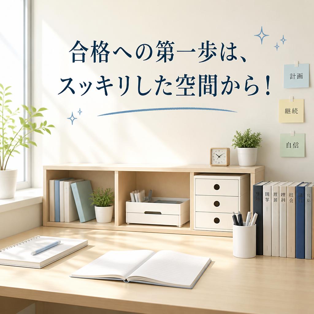合格への第一歩は、スッキリした空間から！