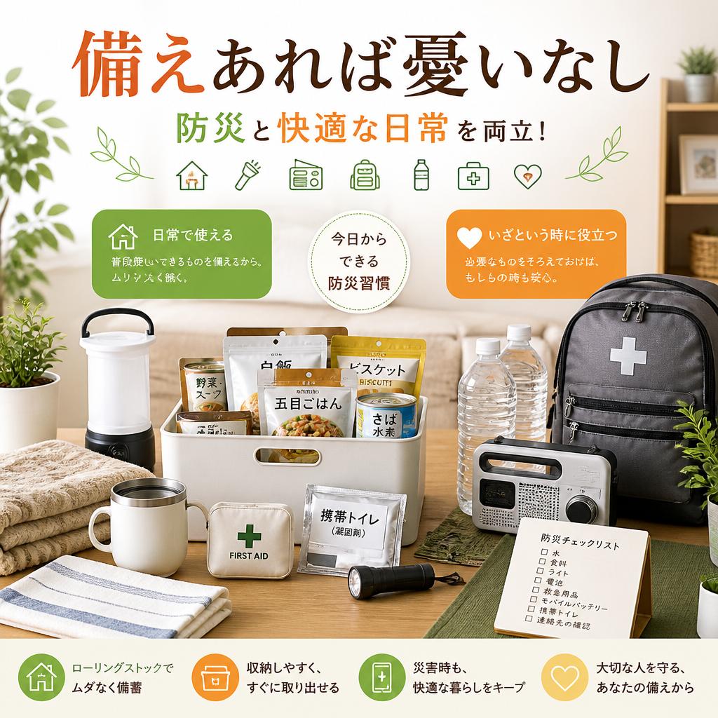 「備えあれば憂いなし」防災と快適な日常を両立！