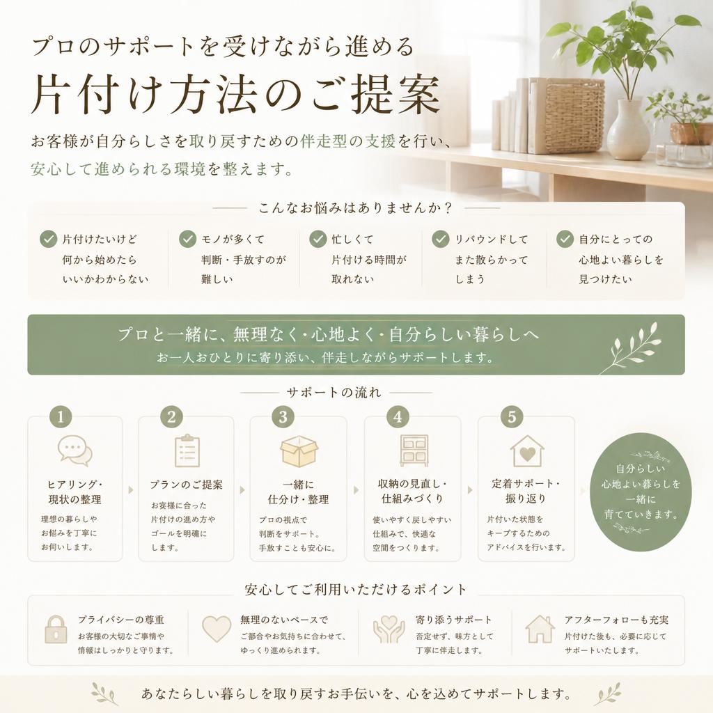 3. 伴走型サポートで不安解消
