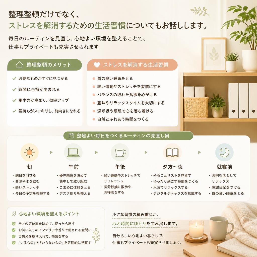 ストレスを解消するための生活習慣