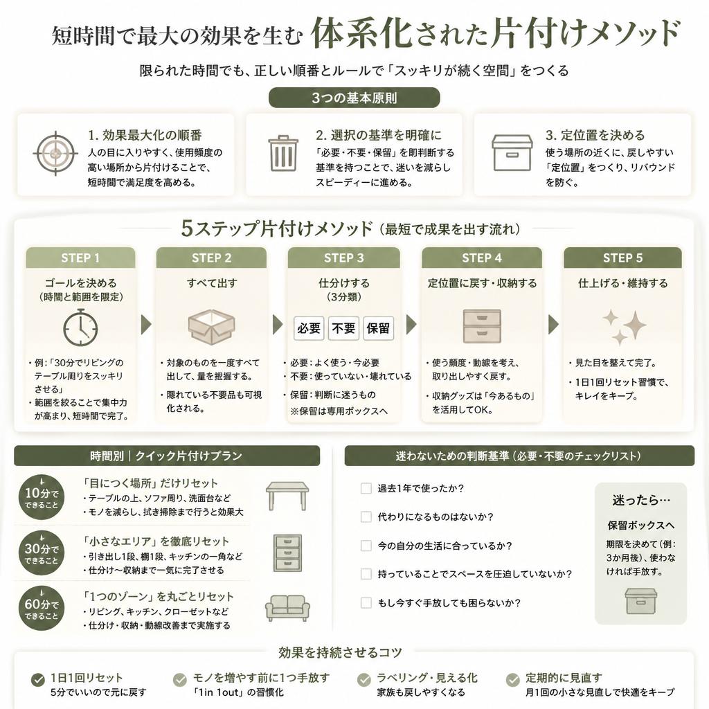 時短で進める効果的な片付け方法
