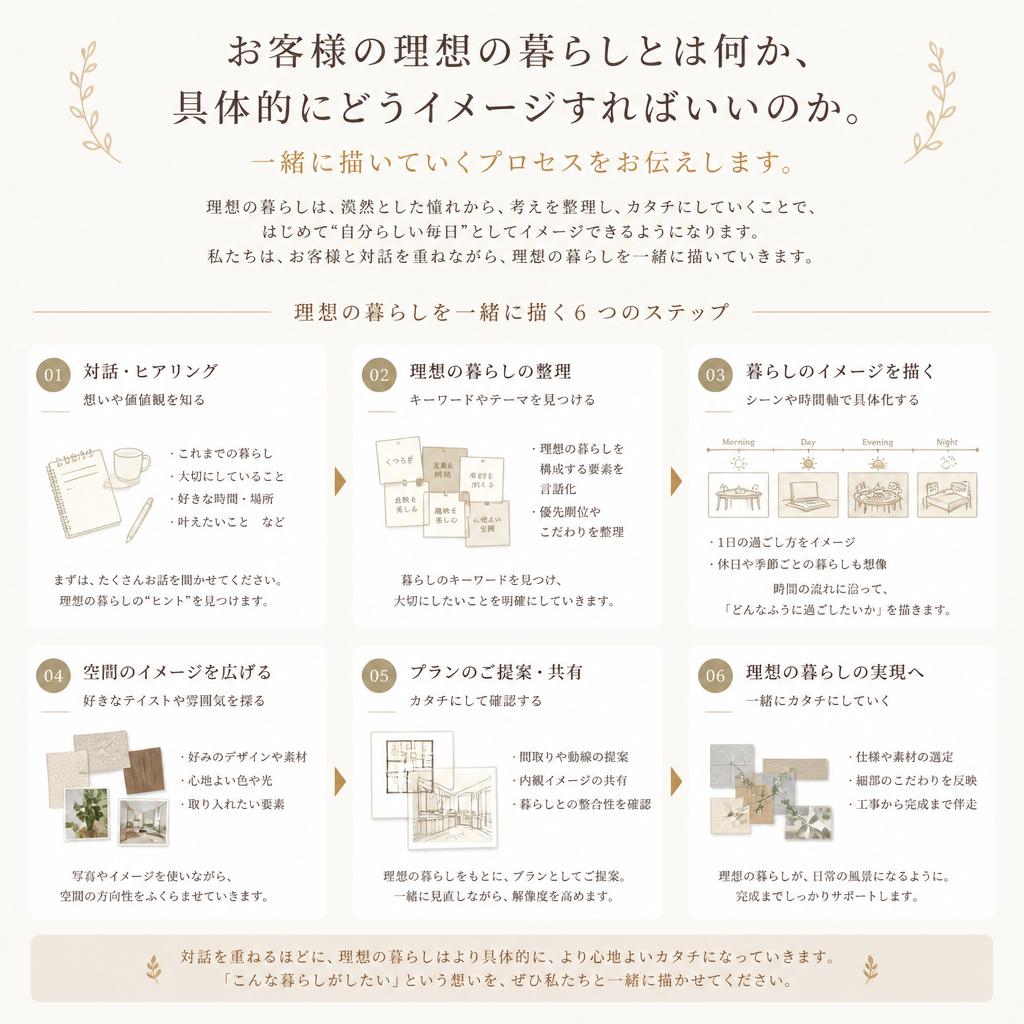 理想の暮らしを描くプロセス