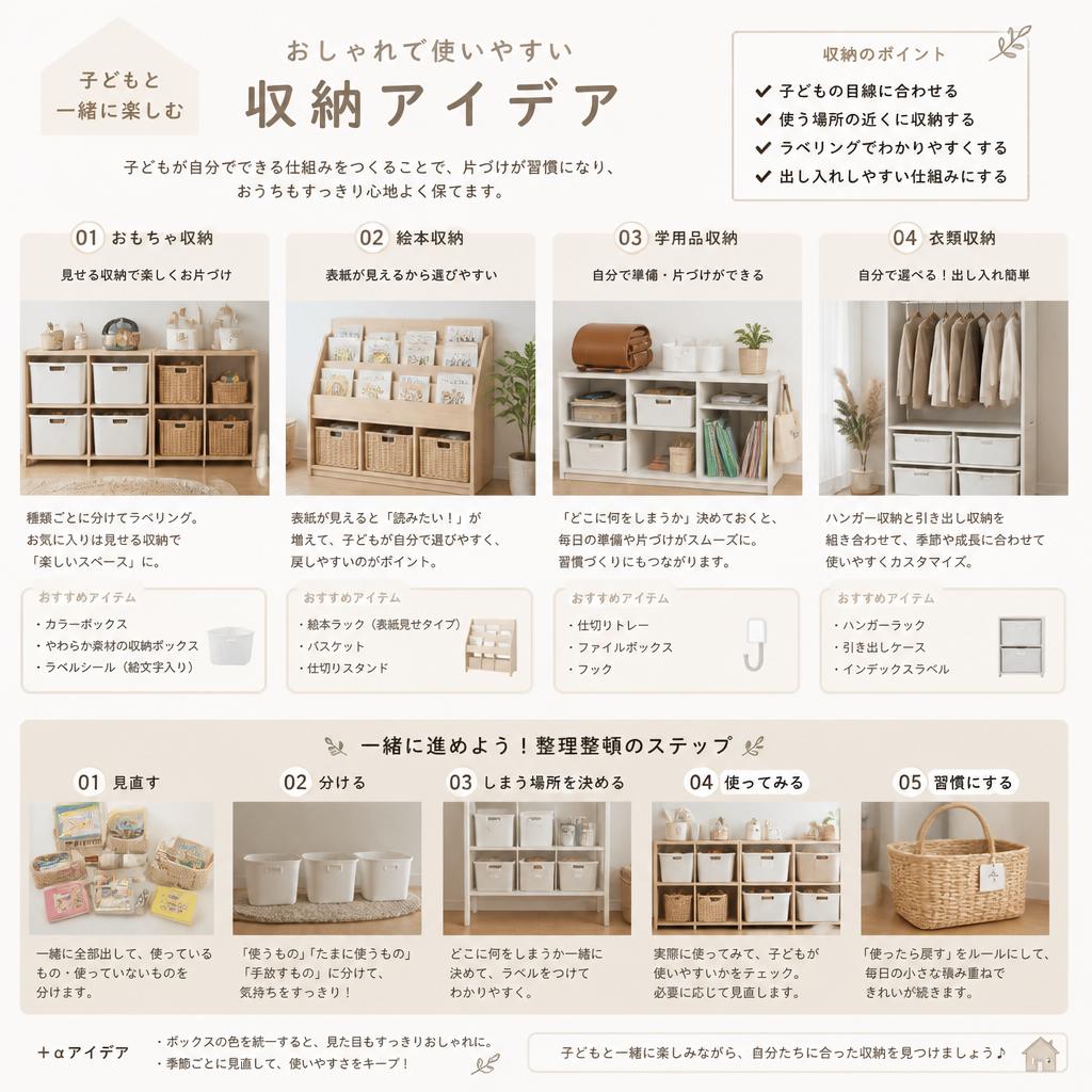 実践！親子でできる収納アイデア