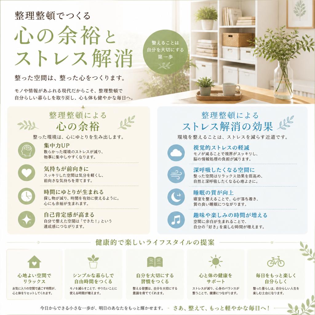 4. ストレス解消と心の余裕を持つ暮らし
