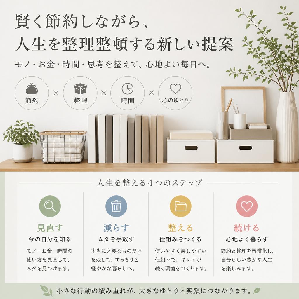 賢く節約しながら、人生を整理整頓する新しい提案