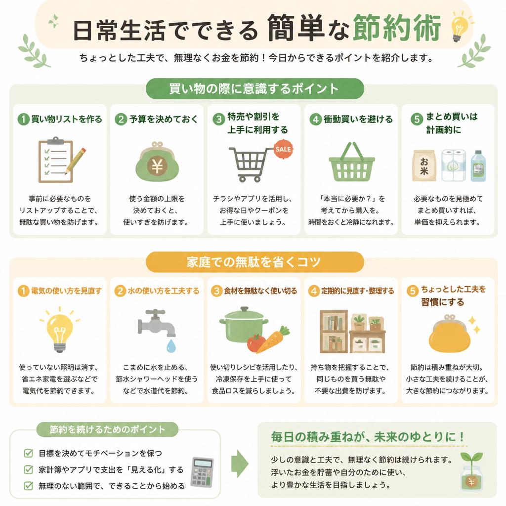 生活費を削減する賢い節約術