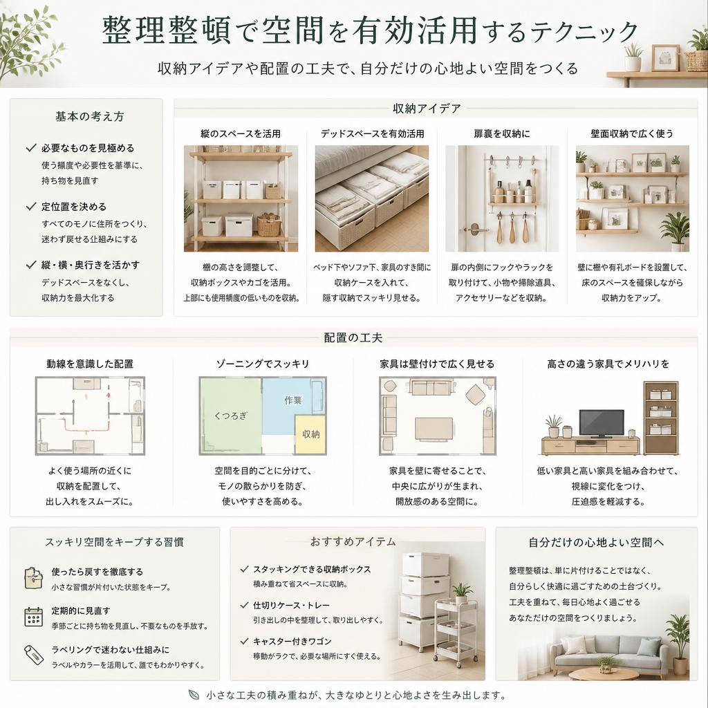 空間を最大限活用する方法