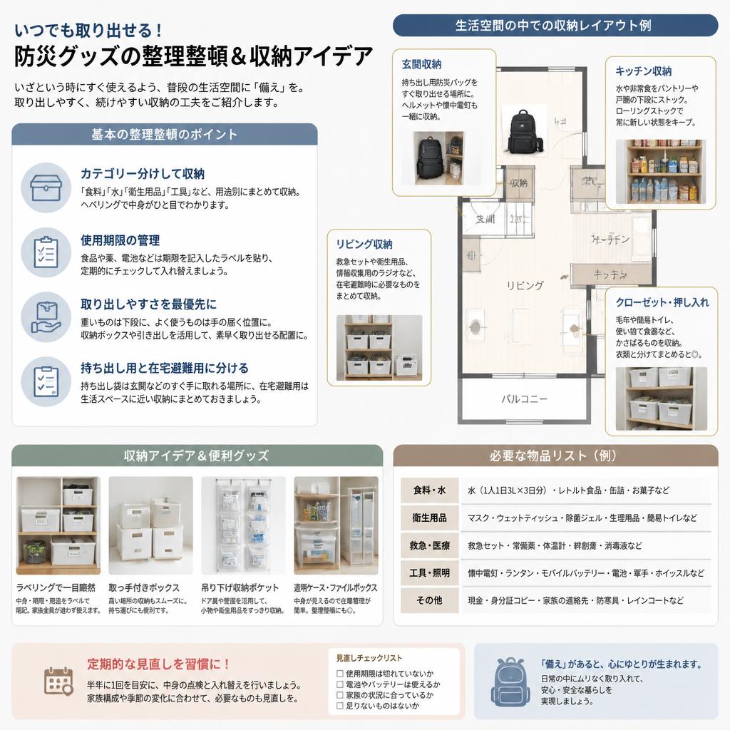防災対策と収納
