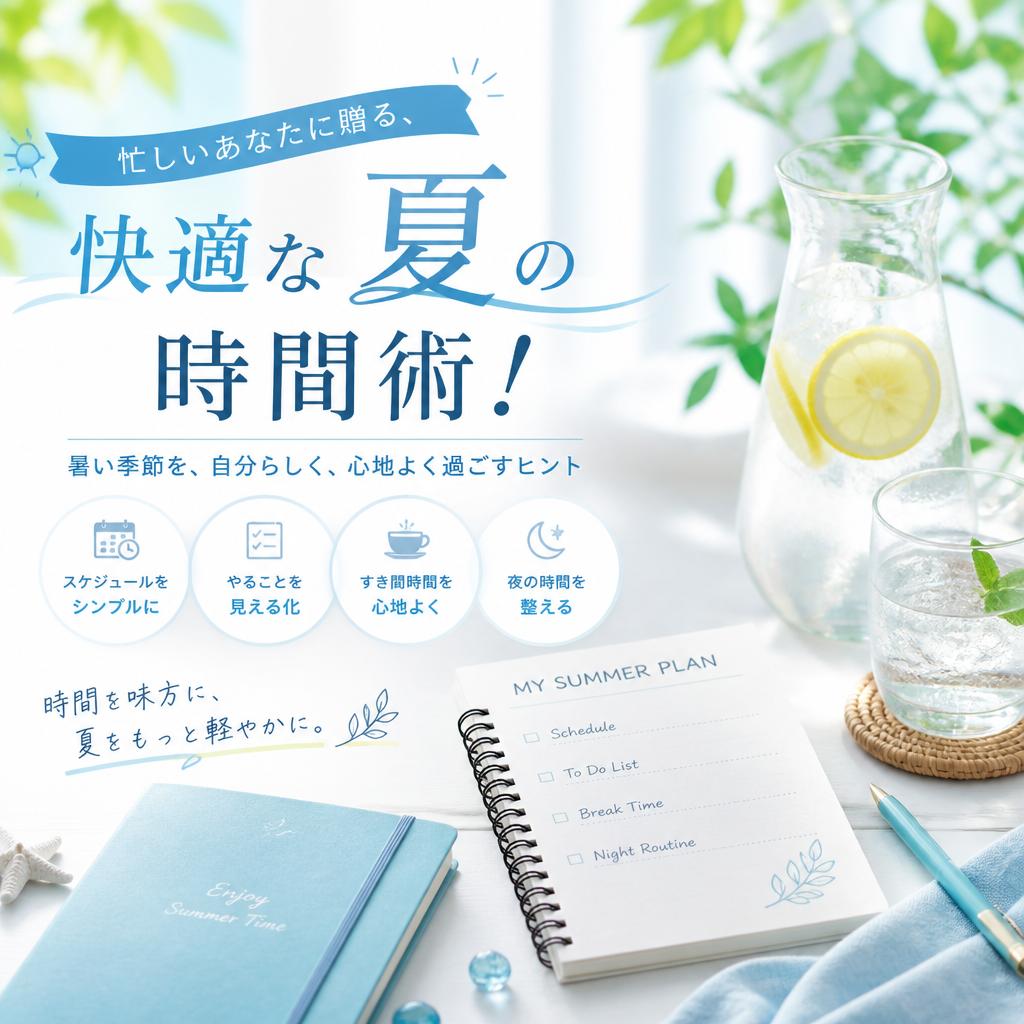 忙しいあなたに贈る、快適な夏の時間術！