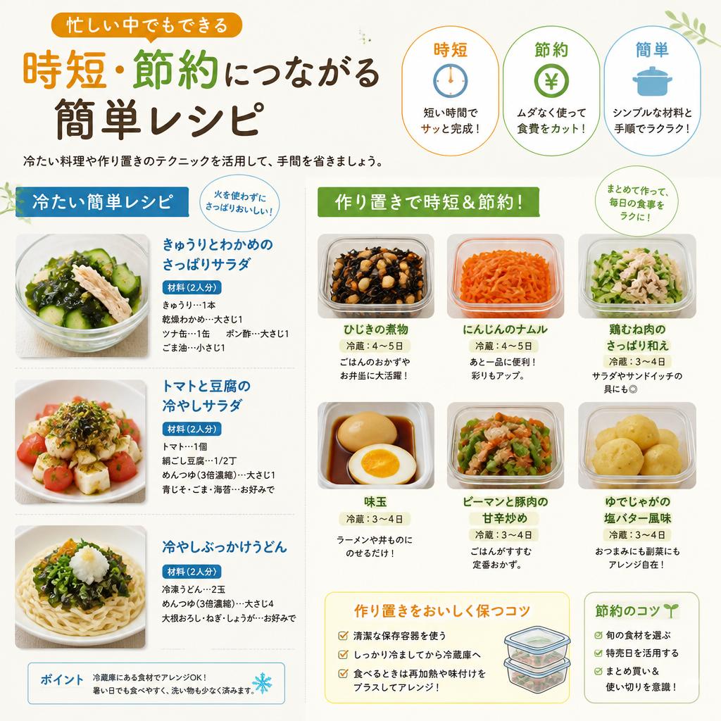 2. 節約と時短を両立する料理術