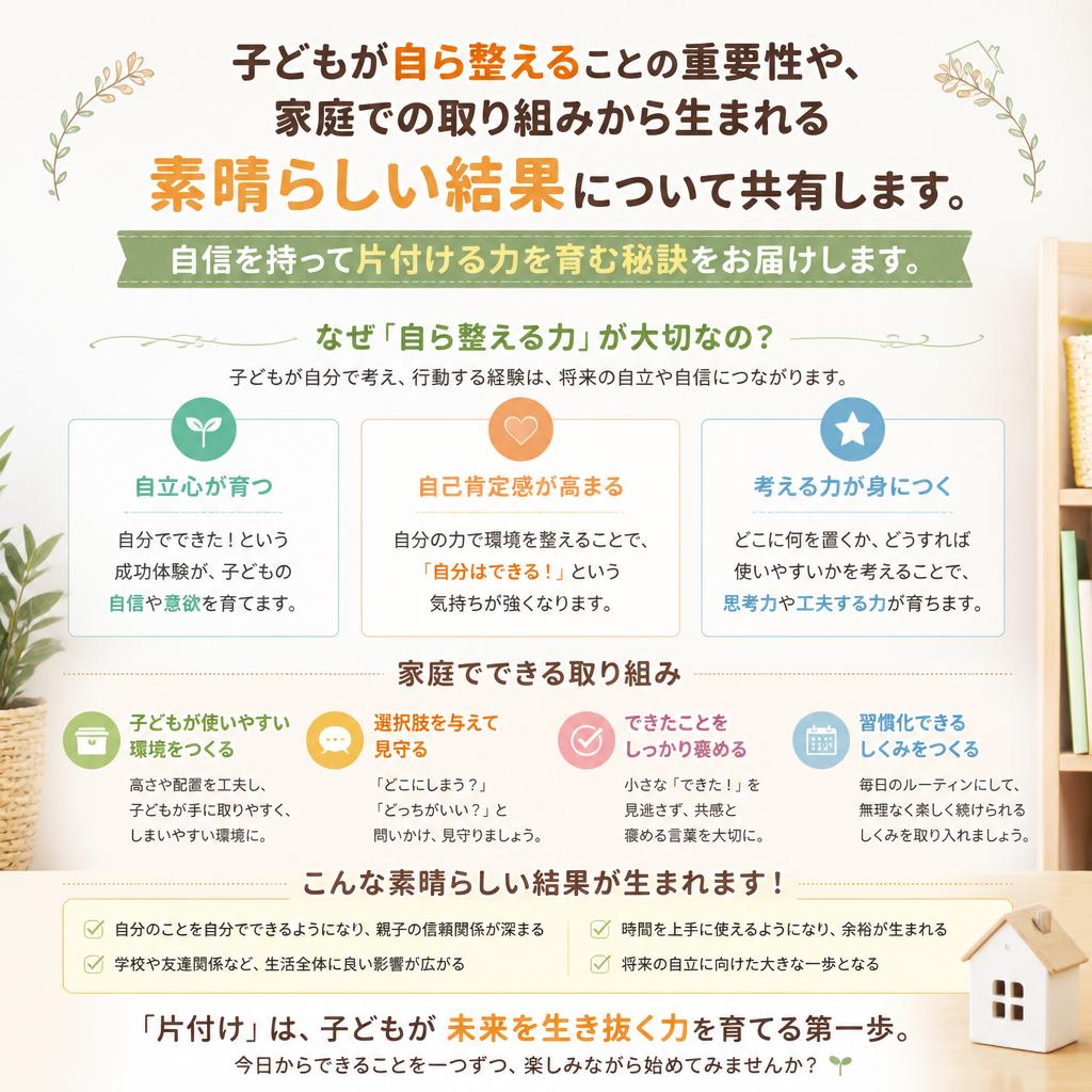 子どもが主役！整えることの大切さ
